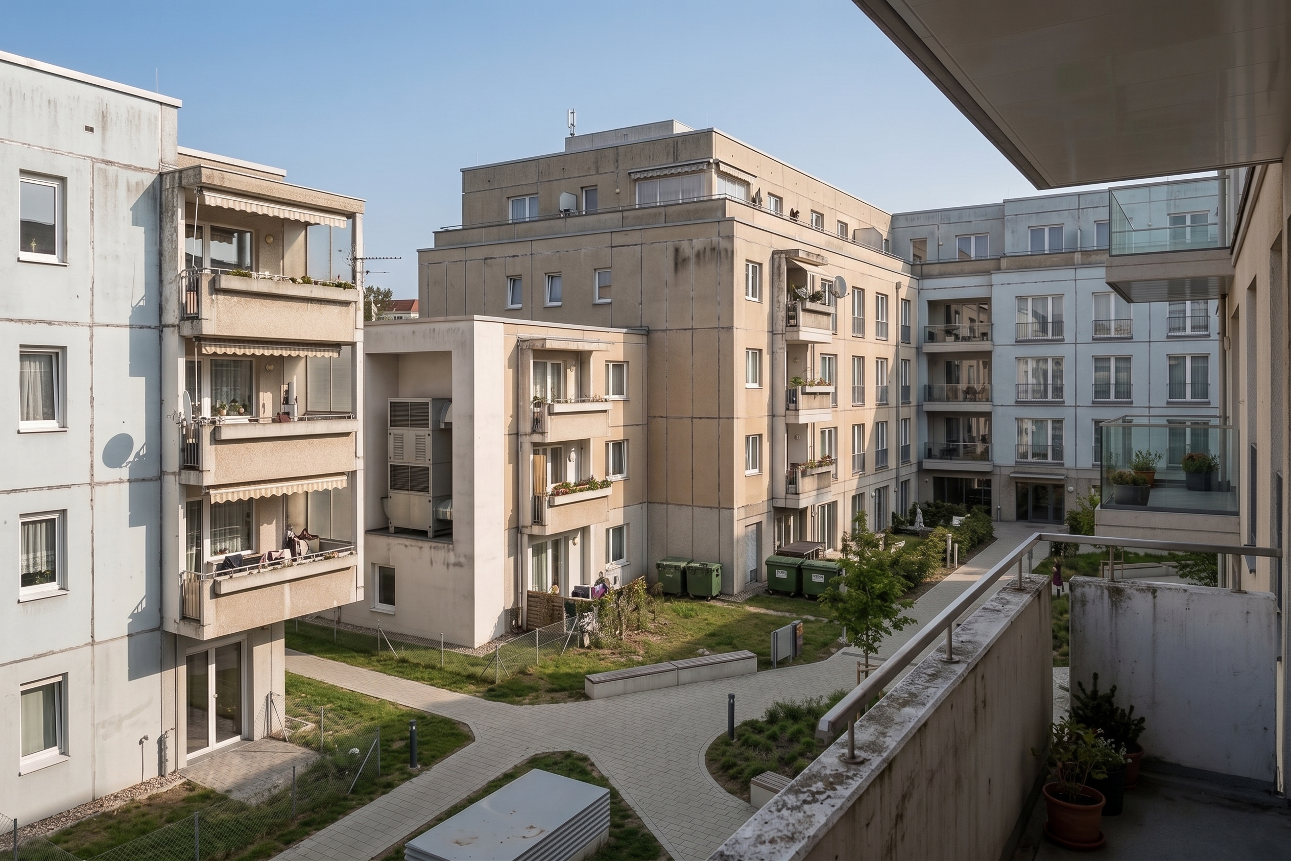 Wohnanlage Brandenburg an der Havel — WDVS + Edelputz
